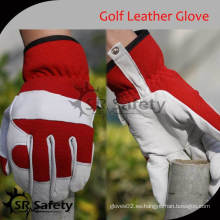 SRSAFETY Venta al por mayor de alta calidad de cuero cabretta guantes de golf guantes de construcción